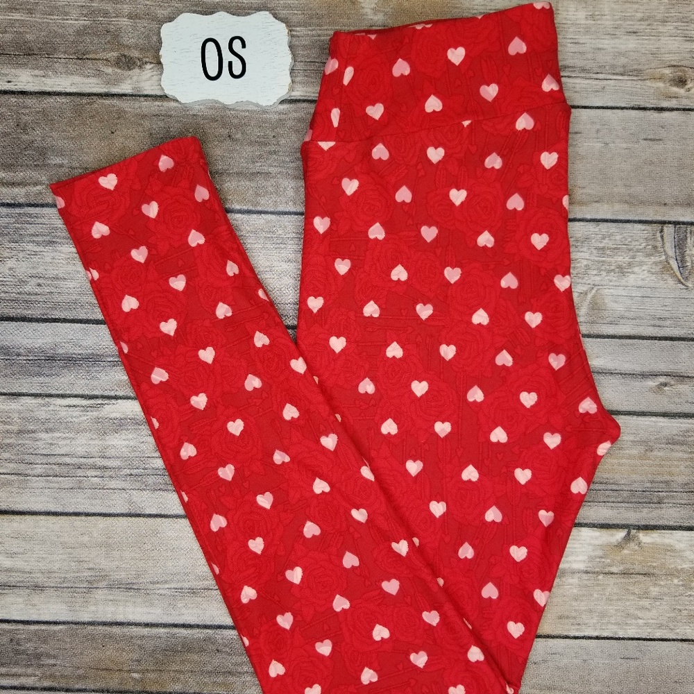OS LuLaRoe Valentine Leggings